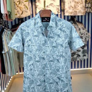 shy looks pure cotton half sleeve printed shirt