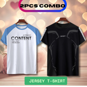 2 piececombo half sleeve mesh t shirt for men