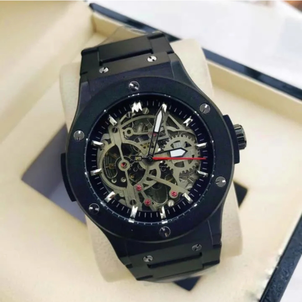 premium stainless steel strap wrist watch for men.