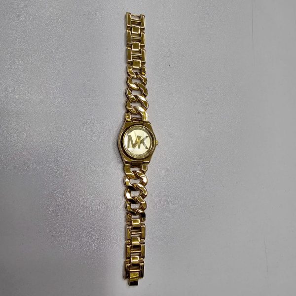 michael kors stainless steel fashionable men's watches golden