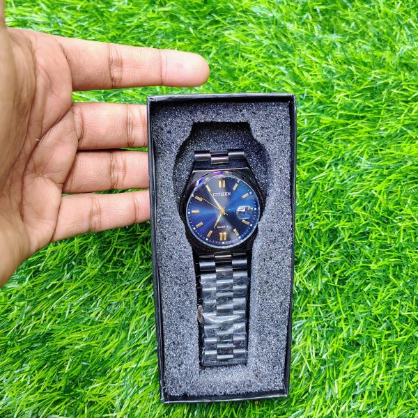 citizen tsuyosa men's full black watch