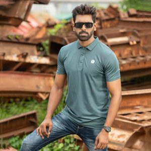 half sleeve polo shirt