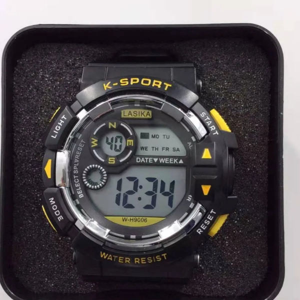lasika w h9006 water resistance/ waterproof silicon digital watch for men