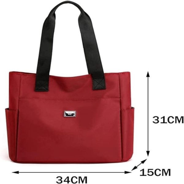 fashion shopping bag (maroon)