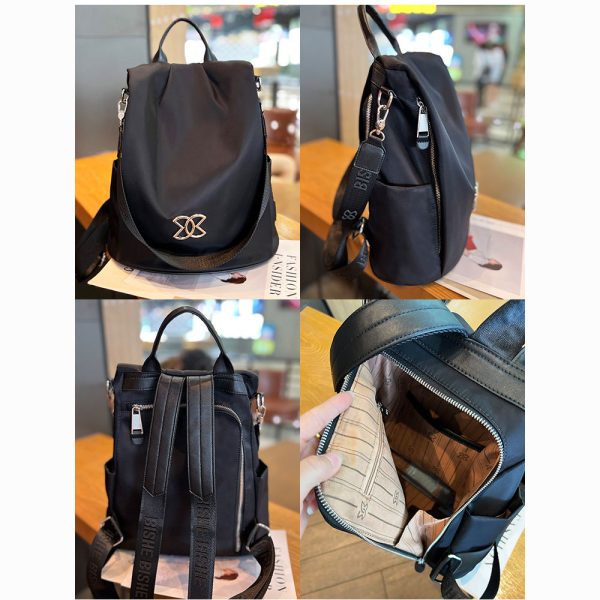 women large capacity outdoor tote bag (black)
