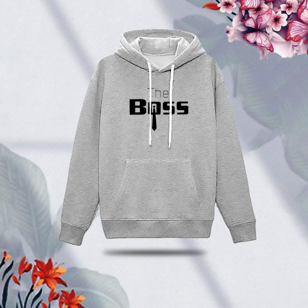 premium comfortable (the boss gray) ladies winter hoodie