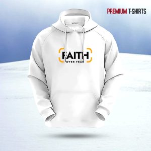 "faith" islamic hoodie (white)