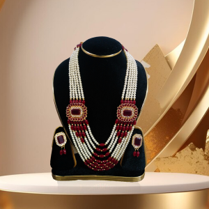 necklace set with earrings for women