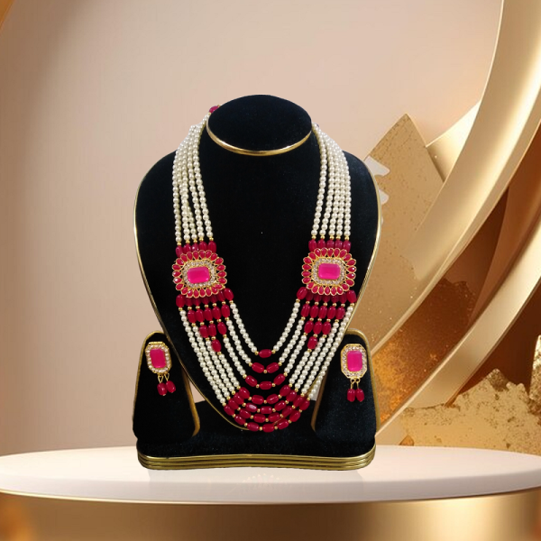 necklace set with earrings for women