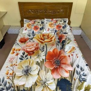 china premium 3d design bed sheet