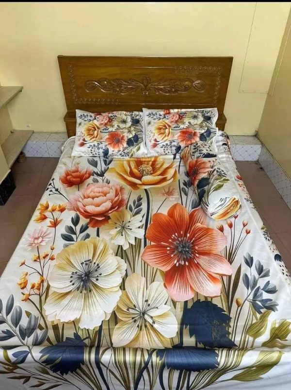 china premium 3d design bed sheet