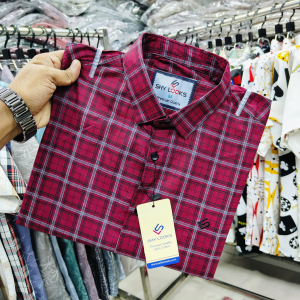 pure cotton full sleeve check shirt for men's