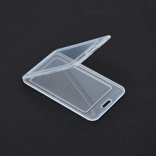 foldable pp plastic id card cover / card holder