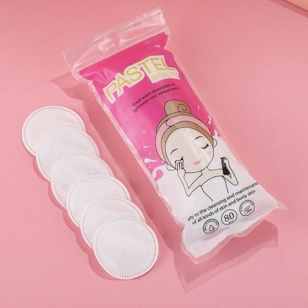 pastel beauty cotton pads