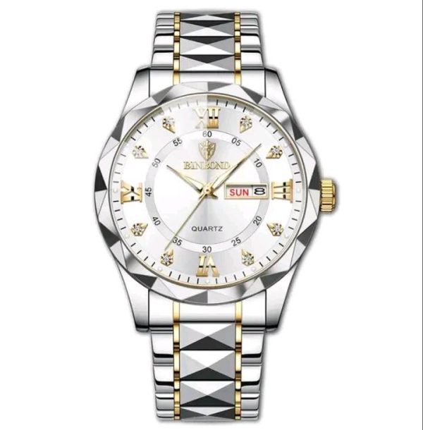 binbond top brand luxury fashion couple watches 30m week date clock sport quartz