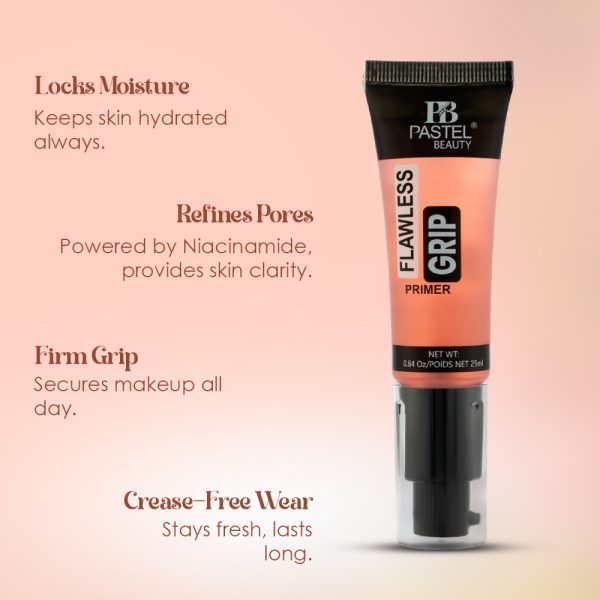 pastel beauty flawless grip primer (orange)