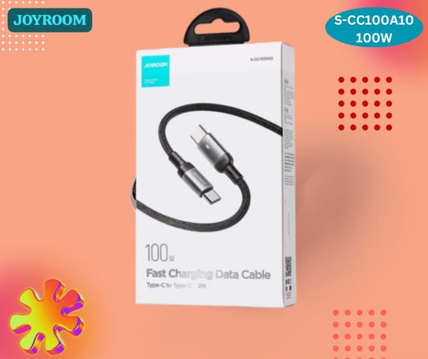 joyroom s cc100a10 100w nylon type c to type c cable 1m
