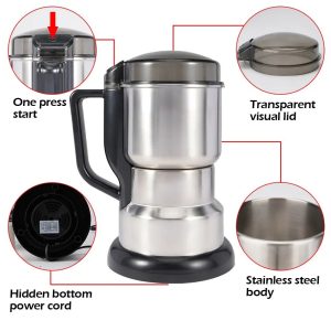 cute 2024 new 2024 for power coffee grinder kitchen cereal nuts beans spices grains grinder machine multifunctional coffee grinder