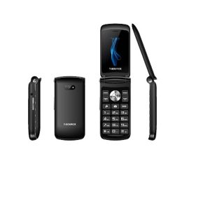 t source t203 dual display folding mobile phone. (black)