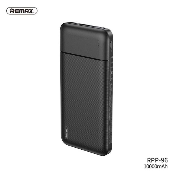 remax rpp 96 lango series dual usb ports 10000mah 2.4 power bank