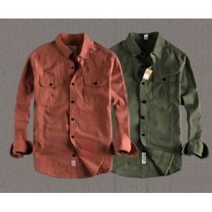 high thickness double pocket shirt (2pis combo)