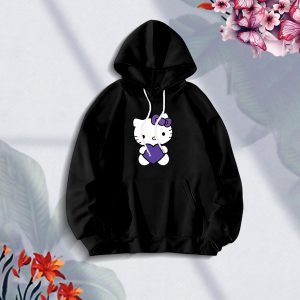 premium comfortable (cutipy cat black) ladies winter hoodie