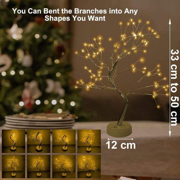 honphier 108 led warm white tree lamp