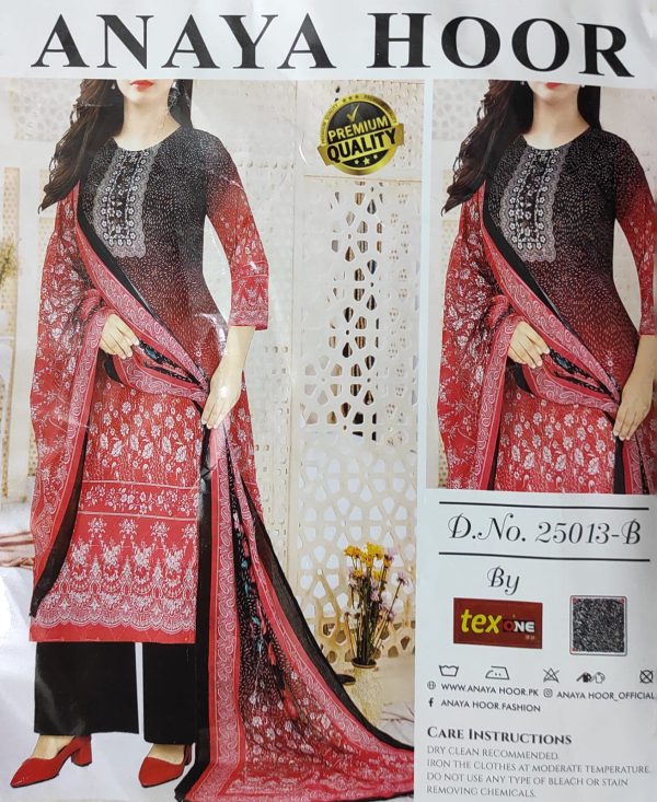 anaya hoor rigging digital printed cotton 3 piece