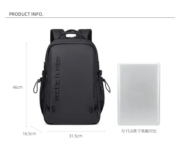 arctic hunter backpack waterproof black