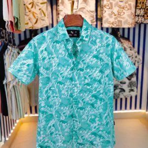 shy looks pure cotton half sleeve printed shirt