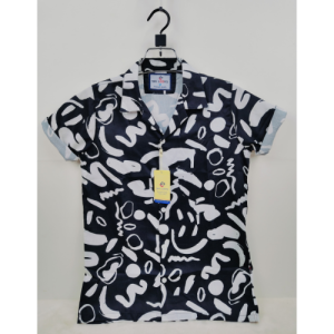 luxury china spandex cot drooped shulderd shirt