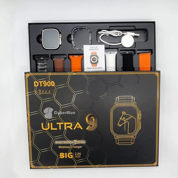 dt 900 ultra smartwatch with free 7 straps