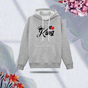premium comfortable (king gray) ladies winter hoodie