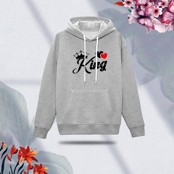premium comfortable (king gray) ladies winter hoodie