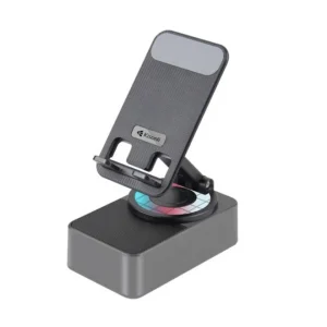 kisonli m 1 wireless folding bracket rgb bluetooth speaker with 360 degree phone holder stand