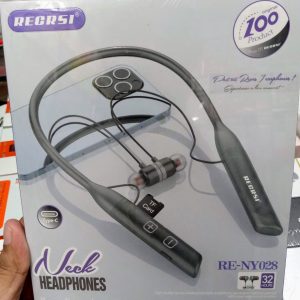 recrsi re ny028 hanging neckband earphone black