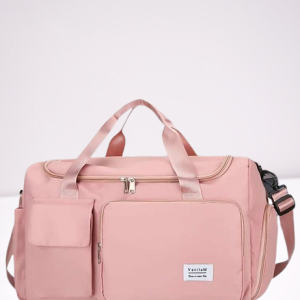 fashionable large capacity travel & gym bag pink