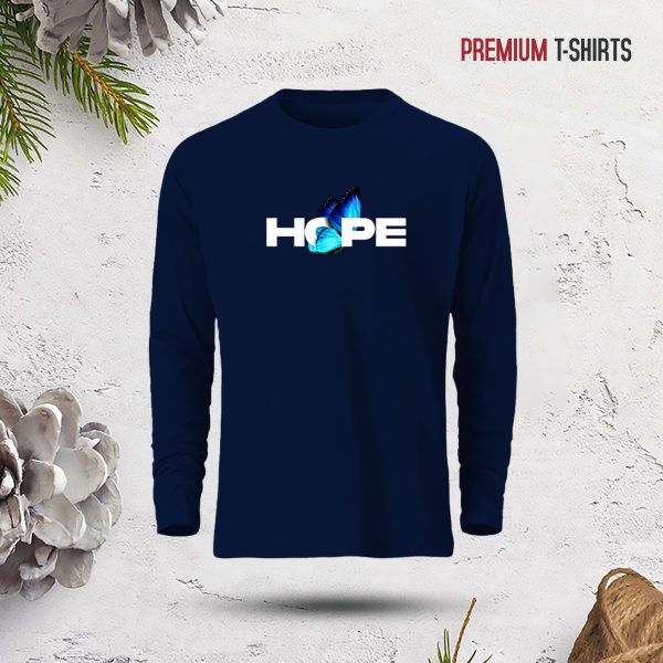 men's full sleeve (hope) t shirt