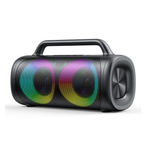 jr mw02 40w bluetooth wireless speaker with rgb lights