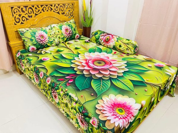 china premium 3d design bed sheet