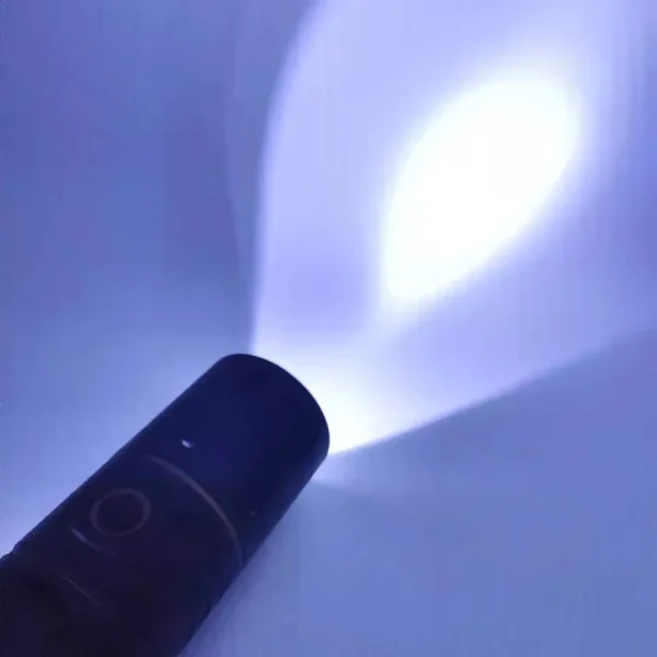 telescopic zoom led flashlight