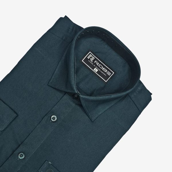 cotton exclusive formal shirt ( sea grean)
