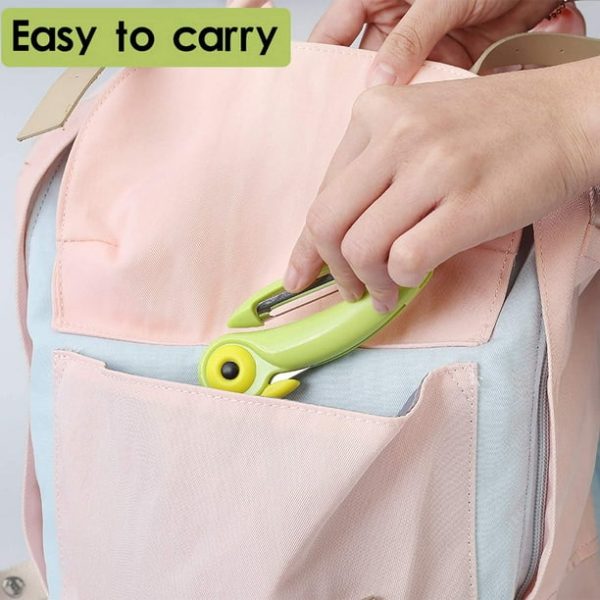 btflkns ceramic paring knife, bird shaped folding peeler, ergonomic handle professional knife, super sharp blade folding knife with protective sheath(green )
