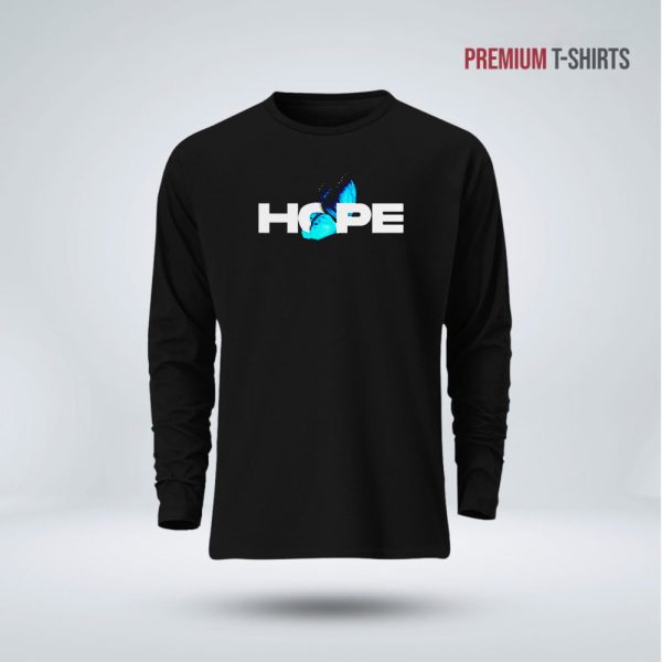 men's full sleeve (hope) t shirt