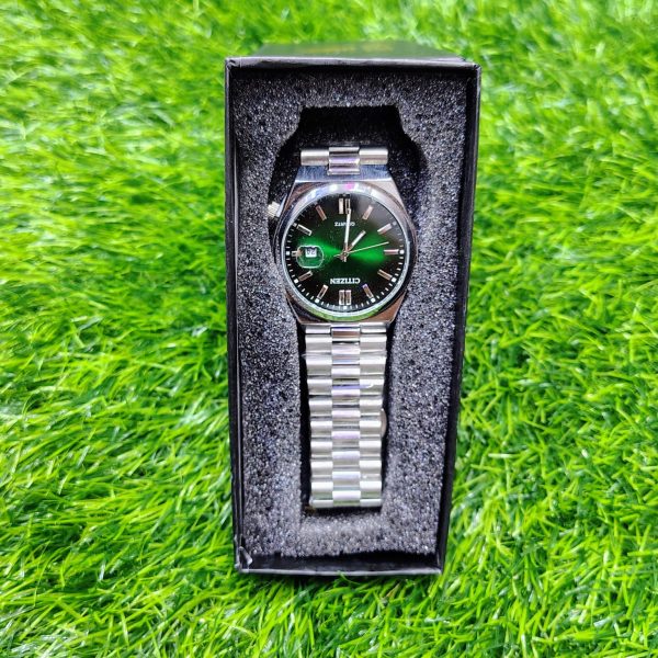citizen tsuyosa men's green dial watch