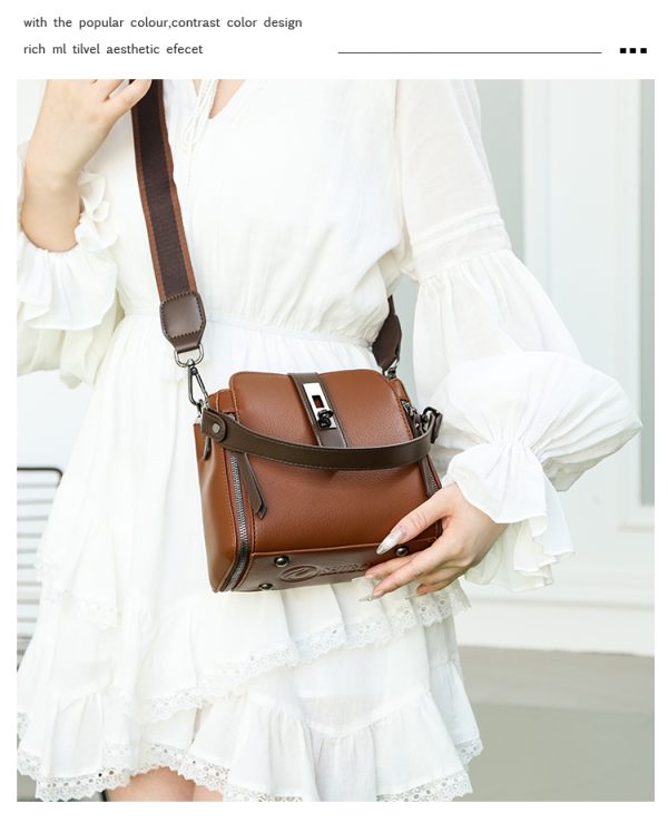 high quality messenger bags for women luxury crossbody shoulder bags female(brown)
