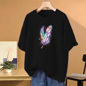 lovely drop shoulder t shirt for women