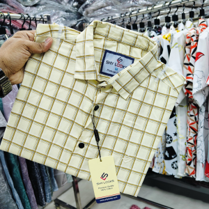 pure cotton full sleeve check shirt for men's
