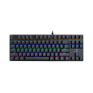 rapoo v500 pro 87 backlit mechanical gaming keyboard – black