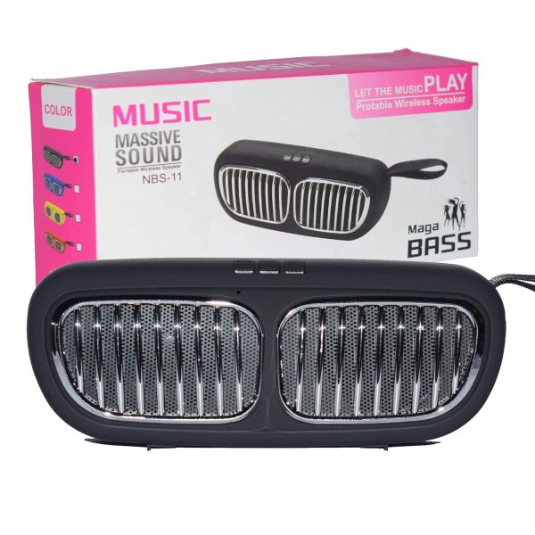 portable wireless nbs 11 bluetooth speaker high bass and clear sound pendrive support/micro sd card slot with built in microphone